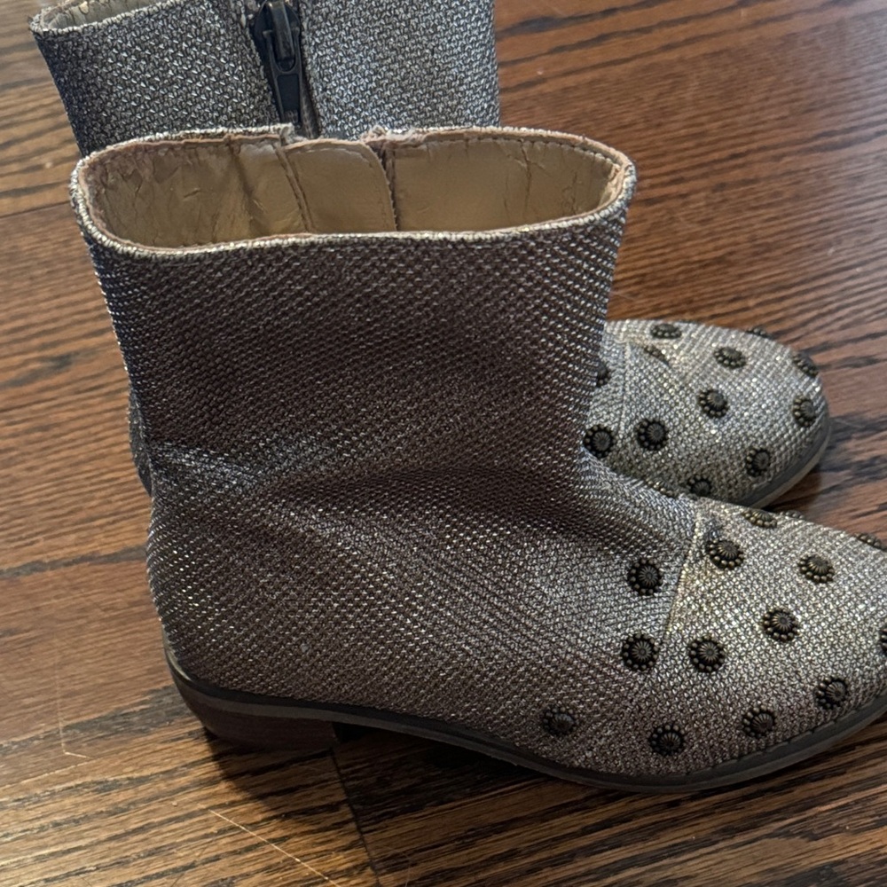 Stylish Silver Ankle Boots